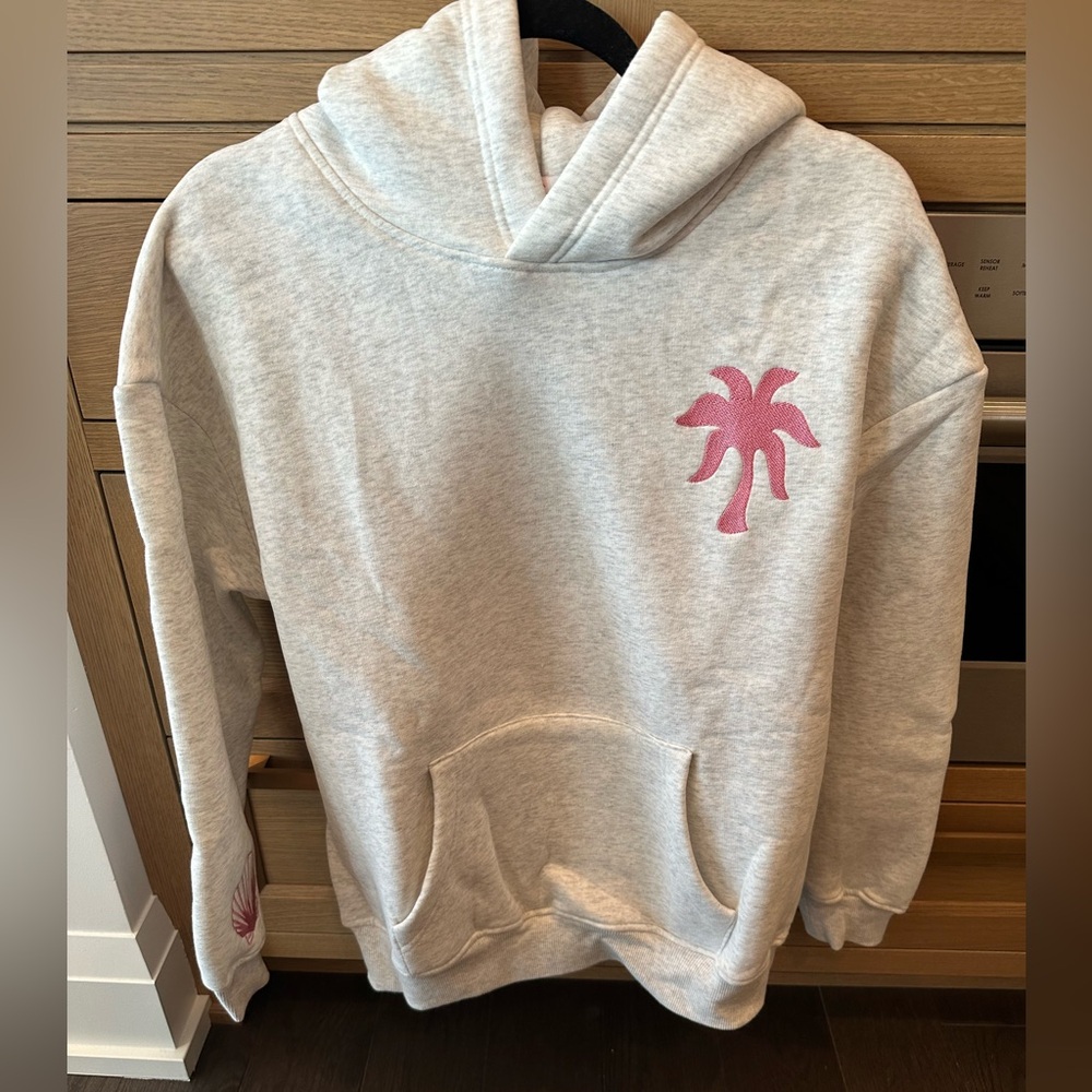 BRAND NEW Pink Palm Puff Hoodie - “Hawaii Hibiscus”